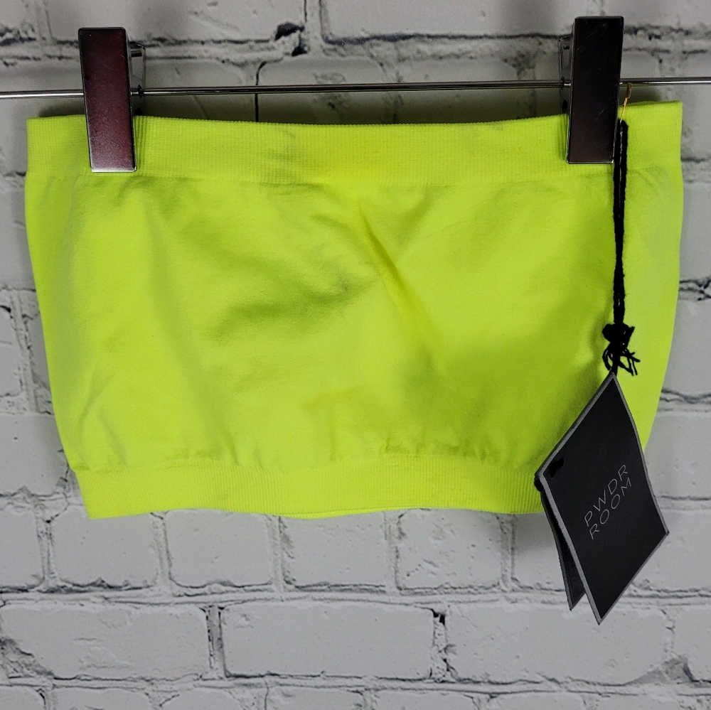 POWDER ROOM | Sundown Seamless neon stretch bandeau top